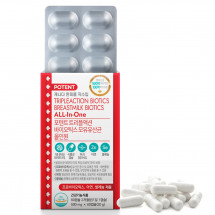 500억 장건강 모유생유산균/ 포텐트 트리플액션 바이오틱스 모유유산균 올인원(구포텐트 포스트바이오틱스 올인원)/ 프롤린 이눌린유산균, 면역유산균 아연, 셀레늄,